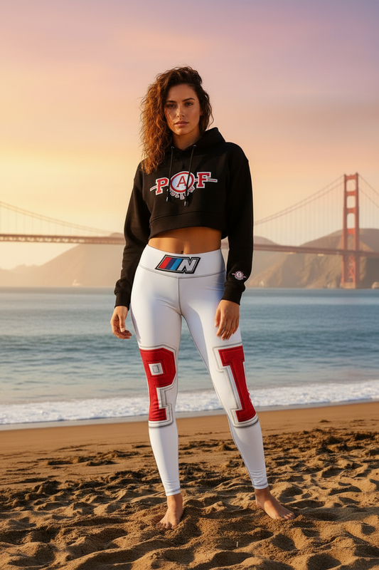 Leggings Front - PAF Logo Front Chest + Wrist